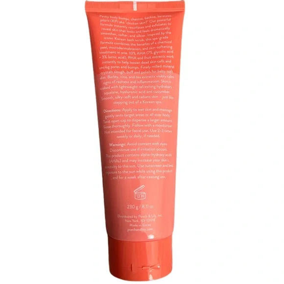 BNIB! Peach & Lily Body KP Bump Boss Microdermabrasion Body Scrub - Picture 8 of 8